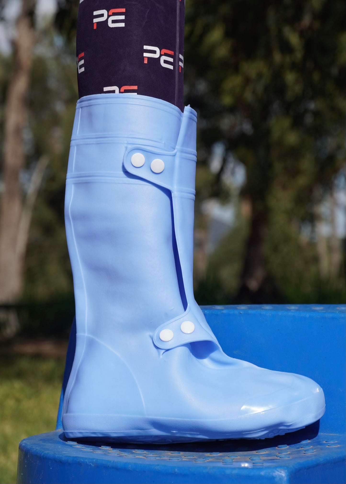 No Mudz Waterproof Full Length Shoe Covers - Blue
